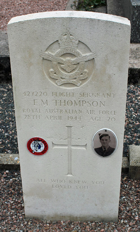 F/Sgt Eric Moore Thompson<br/><br /><br />died April 28th, 1944